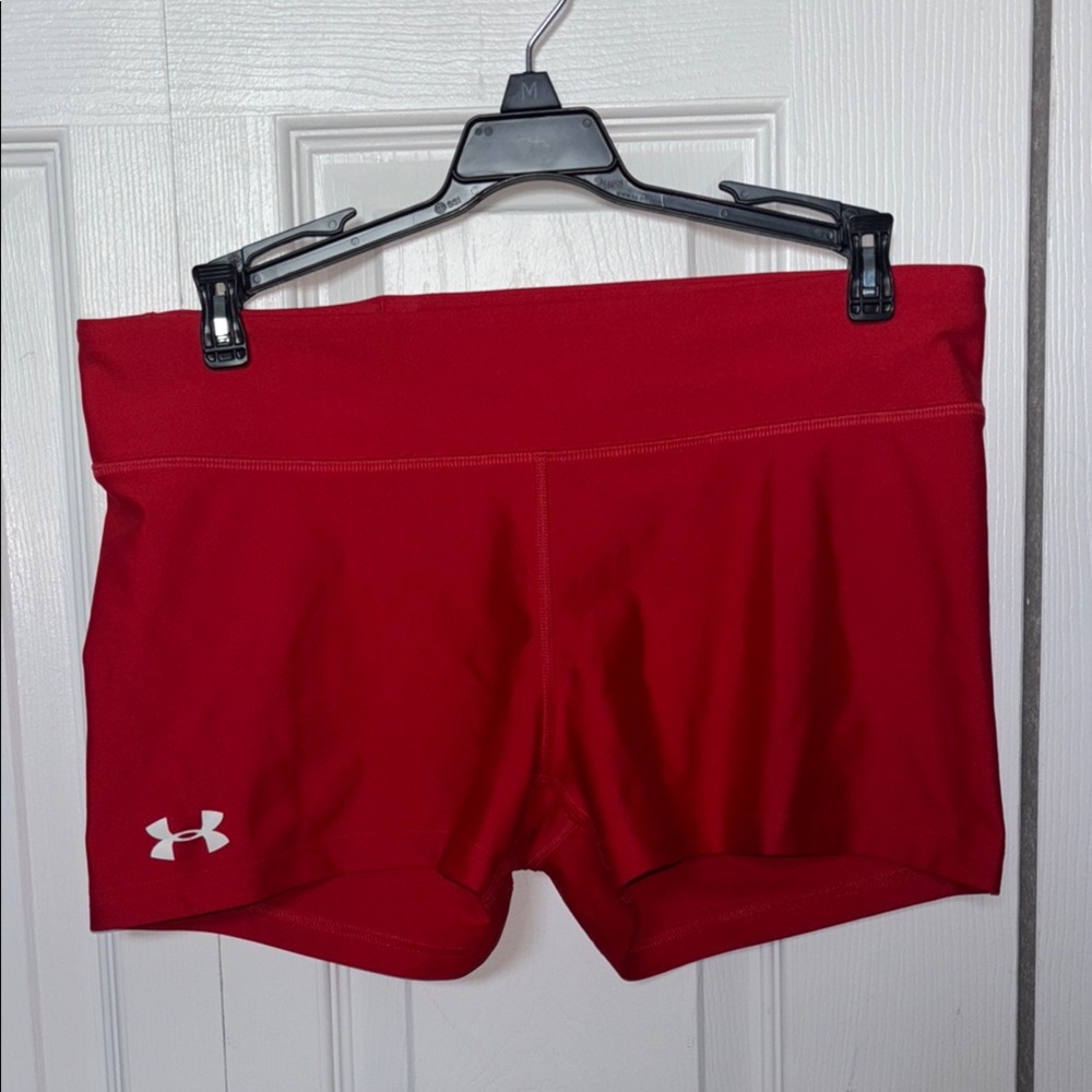 Under Armour Women's Vibrant Red Athletic Shorts